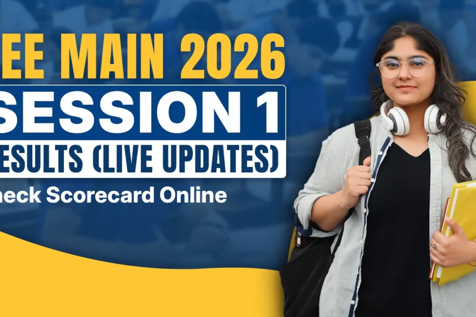 JEE Main 2026 Session 1 Results Live.